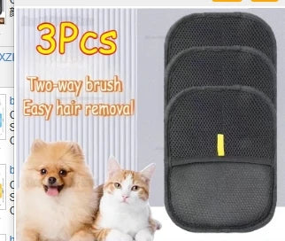 1A-Pet Hair Removal Mitts For Cats Dogs Static Brush Pet Hair Remover Brush Removing Dog Cat Hair From Sofa Carpet Supplies