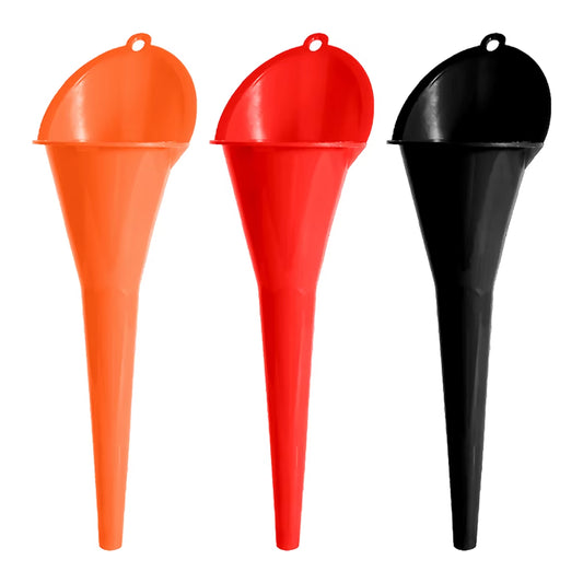 Car Plastic Funnel Long Pole Fuel Water Coolant Cleaning Agent Gas Fuel Coolant Filling Tool Car Splash Proof Plastic Oil Funnel