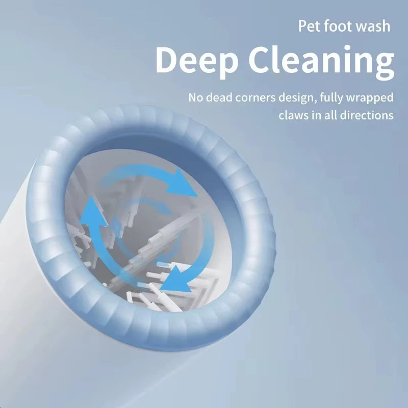 Electric Automatic Portable Pet Foot Washing Machine Dog Paw Cleaner Quick Cleaning Low Noise Waterproof Foot Cup
