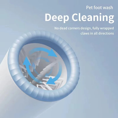 Electric Automatic Portable Pet Foot Washing Machine Dog Paw Cleaner Quick Cleaning Low Noise Waterproof Foot Cup