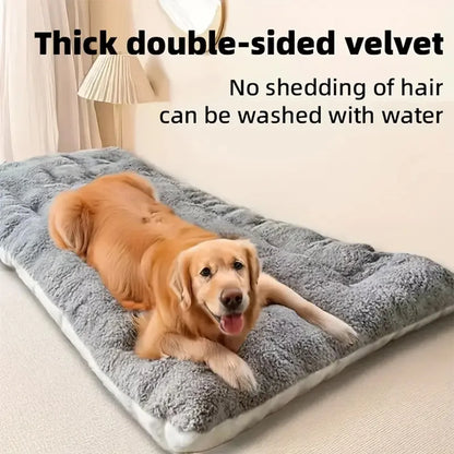 Dog Bed Pet Sleeping Pad Soft Cozy Double Sided Large Dog Mattress Kennel Cushion for Indoor Home Use for Small Medium Large Dogs Cats UK