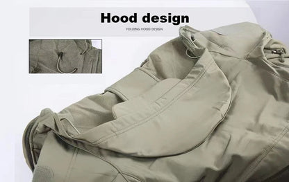 Men's Winter Autumn Softshell Fleece Jackets Windproof Outdoor Fishing Hiking Hunting Thermal Camping Cargo Coats Warm M-5XL