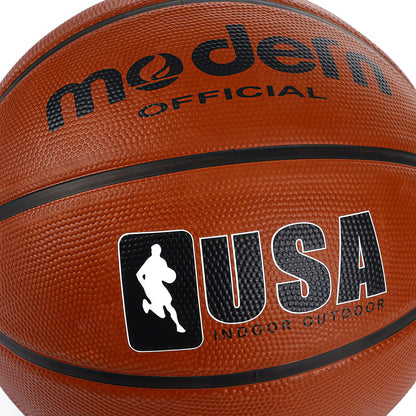 1pc Official Adult Teenager Basketball - Brown size 4/5/6/7 Basketball - Durable Rubber Indoor/Outdoor Professional Game Ball