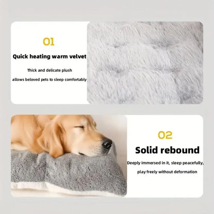 Dog Bed Pet Sleeping Pad Soft Cozy Double Sided Large Dog Mattress Kennel Cushion for Indoor Home Use for Small Medium Large Dogs Cats UK