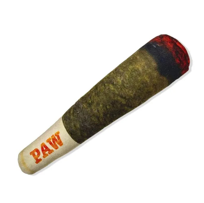 Funny Squeaky Plush Dog Toy Realistic Cigar Shape Interactive Chew Toy For Small Medium Dogs Puppy Pet Play Funny Photo Prop
