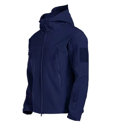 Men's Winter Autumn Softshell Fleece Jackets Windproof Outdoor Fishing Hiking Hunting Thermal Camping Cargo Coats Warm M-5XL