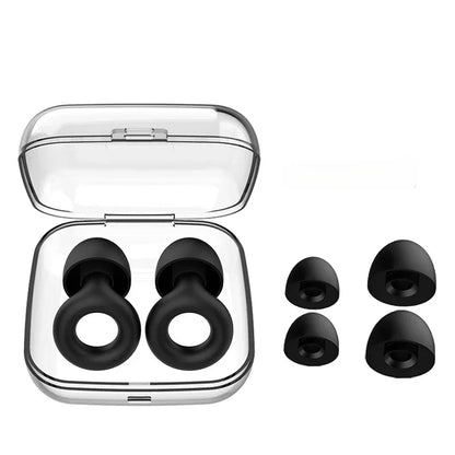 Noise Cancelling Earplugs Silicone Soft Reusable Waterproof For Sleeping Swimming Study Snoring Travel
