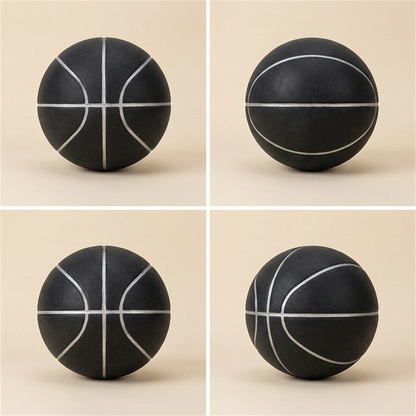 Mute Basketball for Indoor Training, Never Disturb Neighbors, Soft PU Foam Noiseless Bouncing Ball for All Ages with Wall Mount