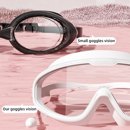 Outdoor Swimming Goggles Anti-Fog Wide View Scuba Diving Swimming Glasses with Earplugs for Adult Youth Water Diving Goggles