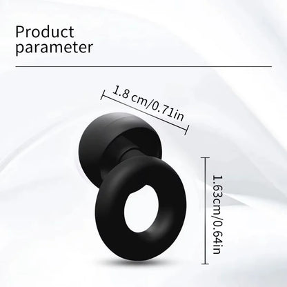 Noise Cancelling Earplugs Silicone Soft Reusable Waterproof For Sleeping Swimming Study Snoring Travel