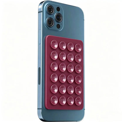 Silicone Suction Phone Holder Mat Multifunctional Suction Cup Wall Stand Square Anti-Slip Single-Sided Case Mount Back Sticker
