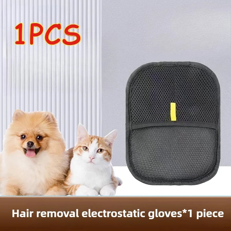 1A-Pet Hair Removal Mitts For Cats Dogs Static Brush Pet Hair Remover Brush Removing Dog Cat Hair From Sofa Carpet Supplies