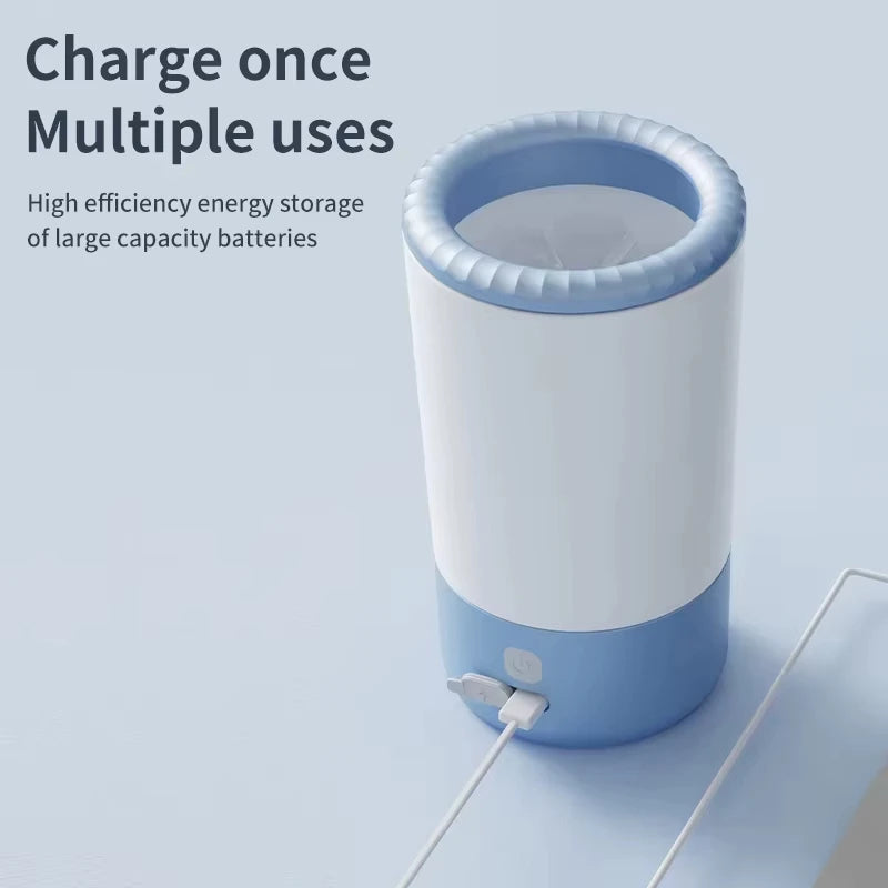 Electric Automatic Portable Pet Foot Washing Machine Dog Paw Cleaner Quick Cleaning Low Noise Waterproof Foot Cup